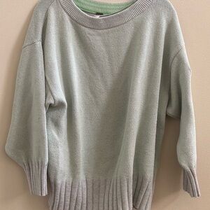 FP Mint Green oversized crewneck Sweater